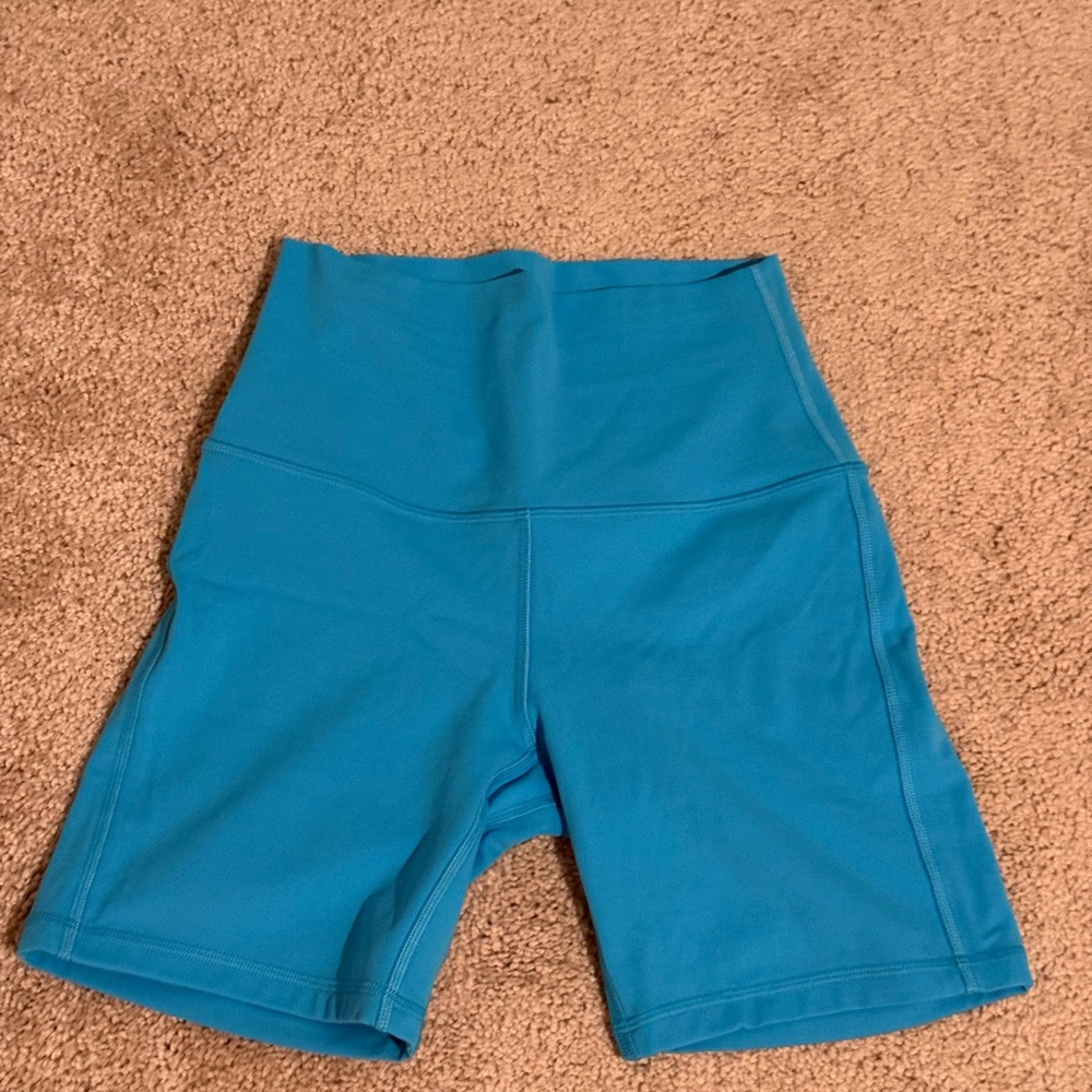 Lululemon Athletica Blue Bike Shorts